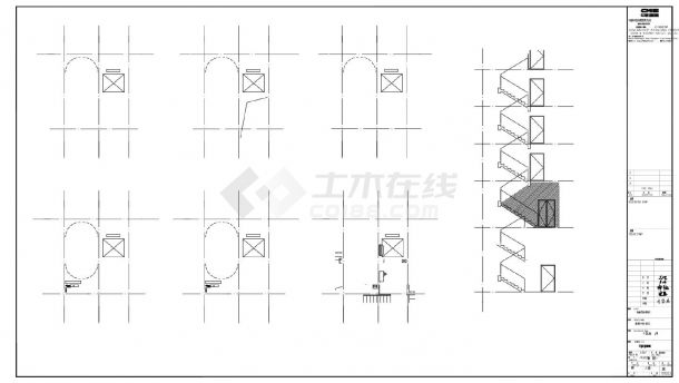 某项目A12和A14栋施工设计CAD大样图-图一