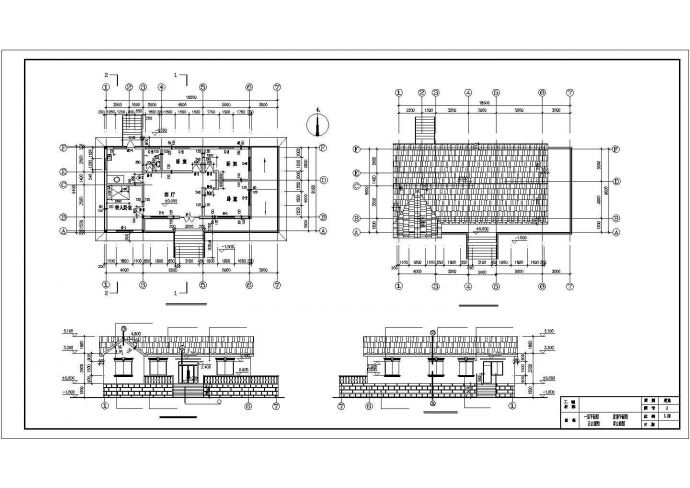 某砖混结构单层平房建筑设计施工图_图1