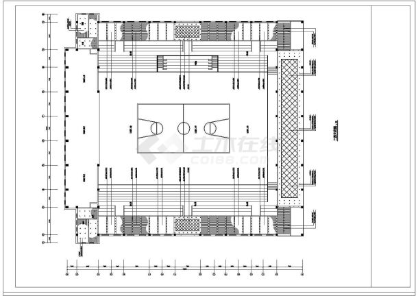 某地体育馆装修设计施工图（共6张）-图二