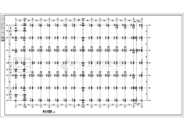浙江某框架结构厂房建筑结构图纸-图一