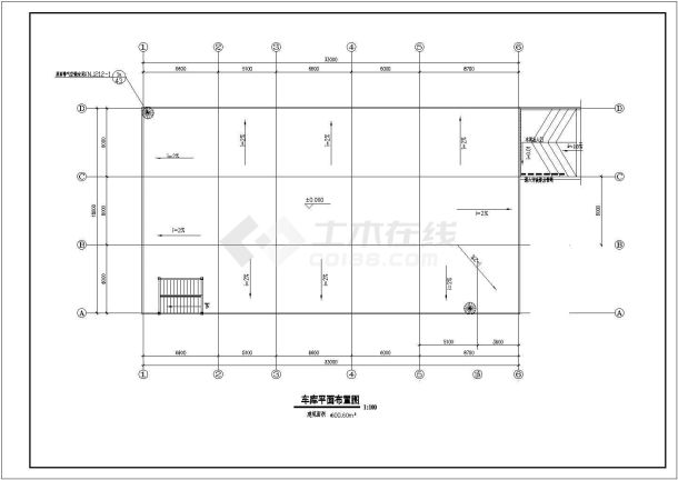 某住宅区地下车库建筑设计方案图-图一