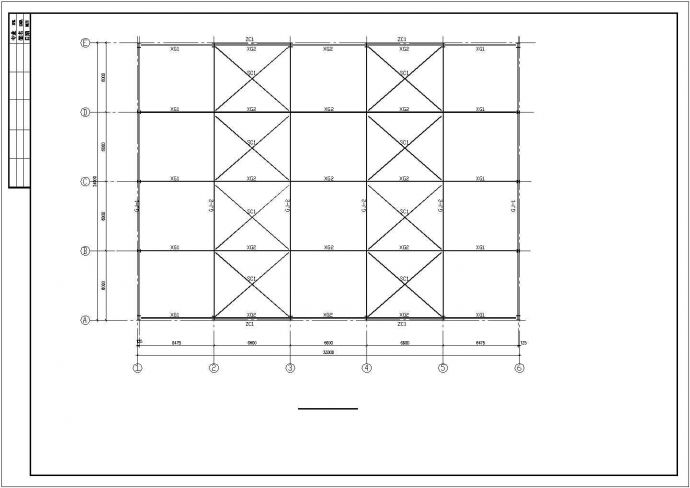 24米跨备品备用库门式刚架结构设计图_图1