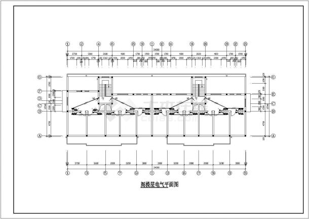 某地大型多层住宅电气施工布置图-图二