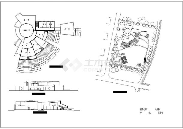 某幼儿园建筑设计规划图总图（规划图）-图二