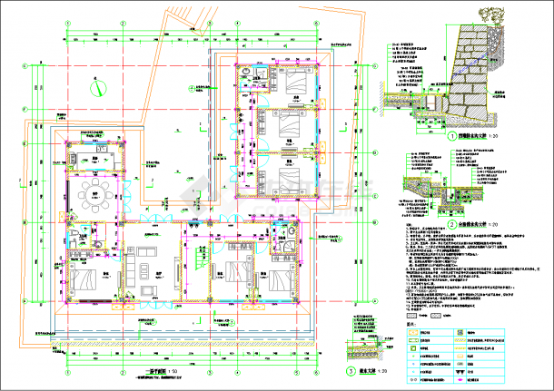 【四川】某小镇仿古建筑整套建筑设计图纸-图一