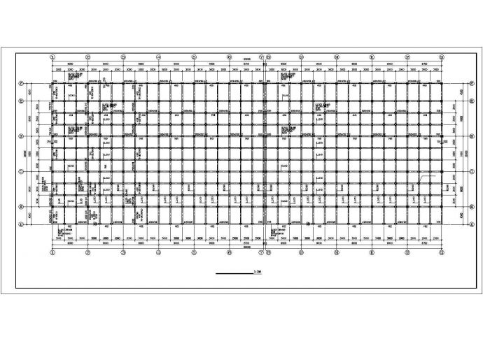 家具购物中心结构设计CAD布置图_图1