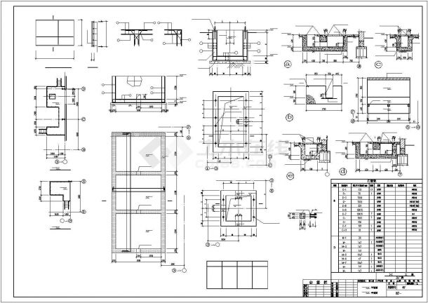 烟台某三跨钢结构厂房结构设计图（高低跨）-图二