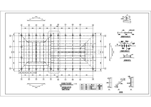 川剧院钢结构CAD参考图-图二