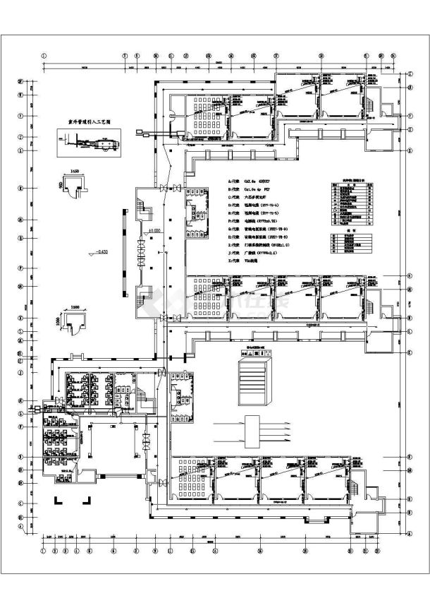 【成都市】市中心教学楼弱电系统设计图-图二