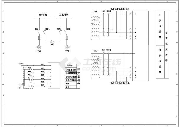 【安徽省】PT并列回路设计方案图纸-图二