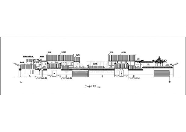 【广州】市区某景区古建筑设计施工图-图一