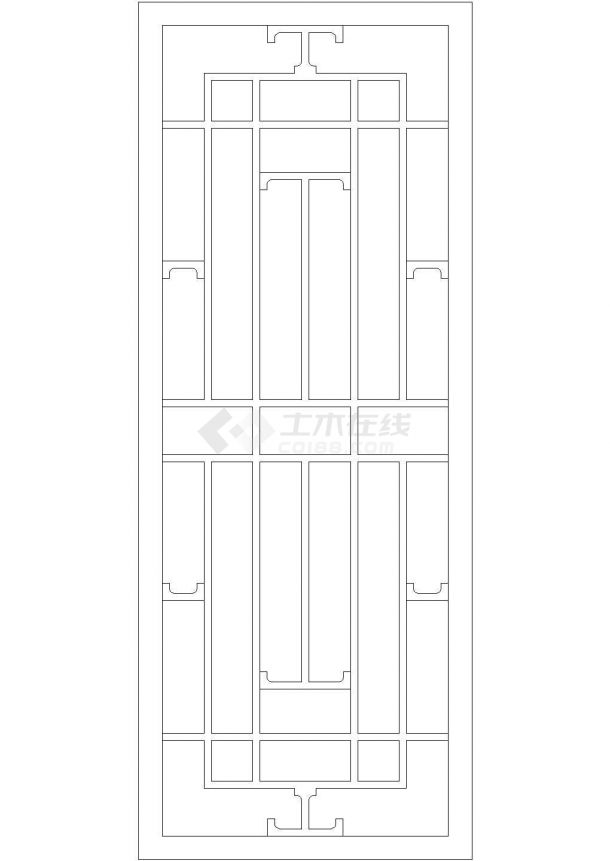 【青岛】某古建筑门窗及花园围墙设计施工图-图二