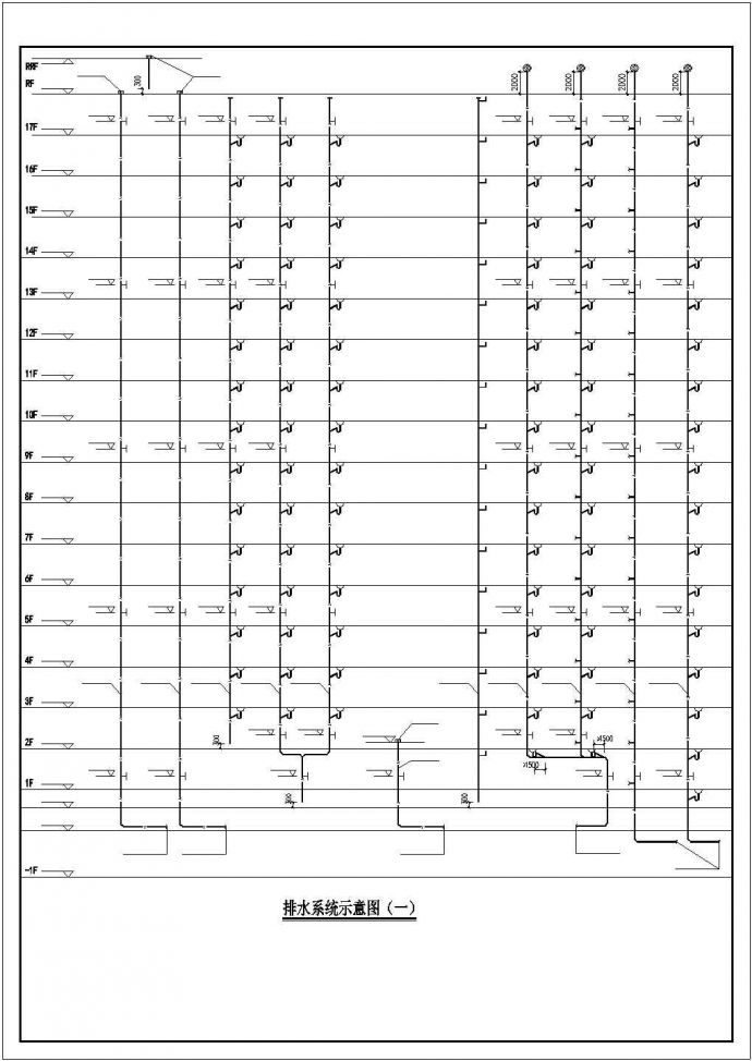 [广东]新建18层商业住宅给排水设计施工图纸（虹吸雨水）_图1