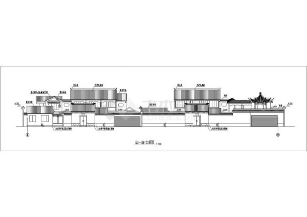 【合肥】某景区整套古建筑设计施工图-图一