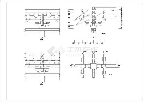 【四川】某老景区古建筑设计施工图-图二