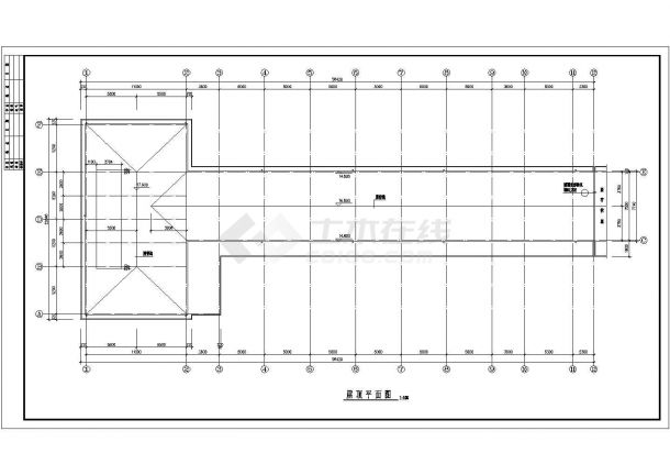 来安县某四层中学教学楼建筑结构方案图-图二