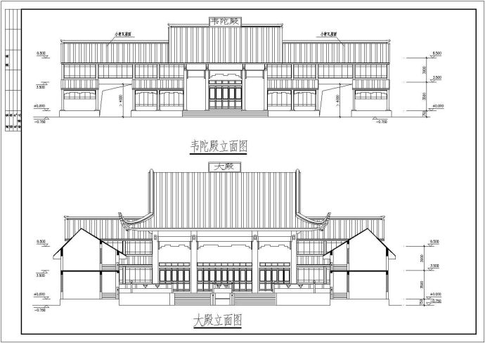 【贵州】某景区古建筑设计施工图纸_图1