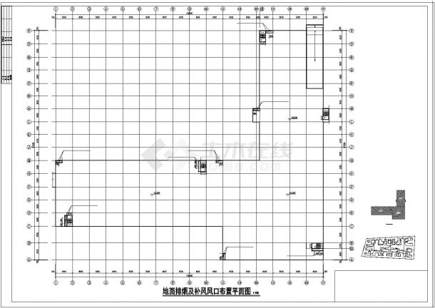 [江苏]厂房地下室车库通风防排烟系统设计施工图-图一
