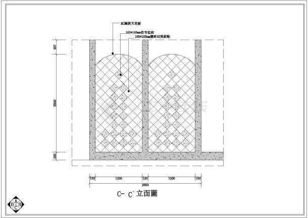 某地佐登妮丝专卖店全套装修施工图-图一