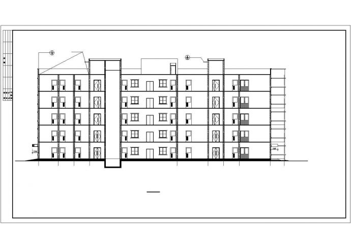 某市五层医院综合楼建筑施工图（共14张图）_图1