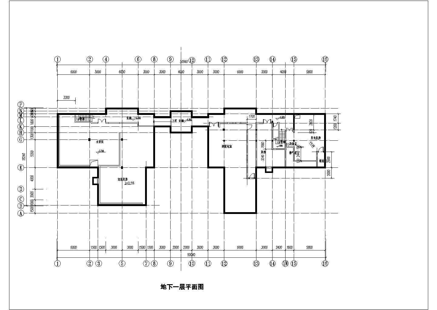 酒店运动中心建筑设计CAD布置图