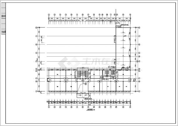 某地综合办公楼建筑设计方案cad图-图二