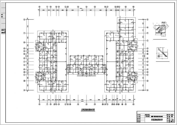 某带转换的异形柱框架商住楼结构图纸_图1