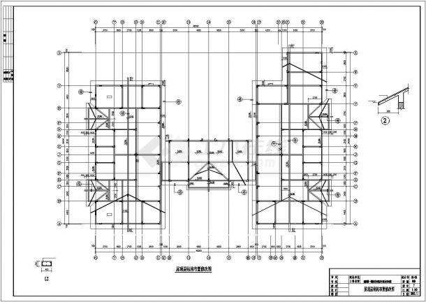 某带转换的异形柱框架商住楼结构图纸-图二