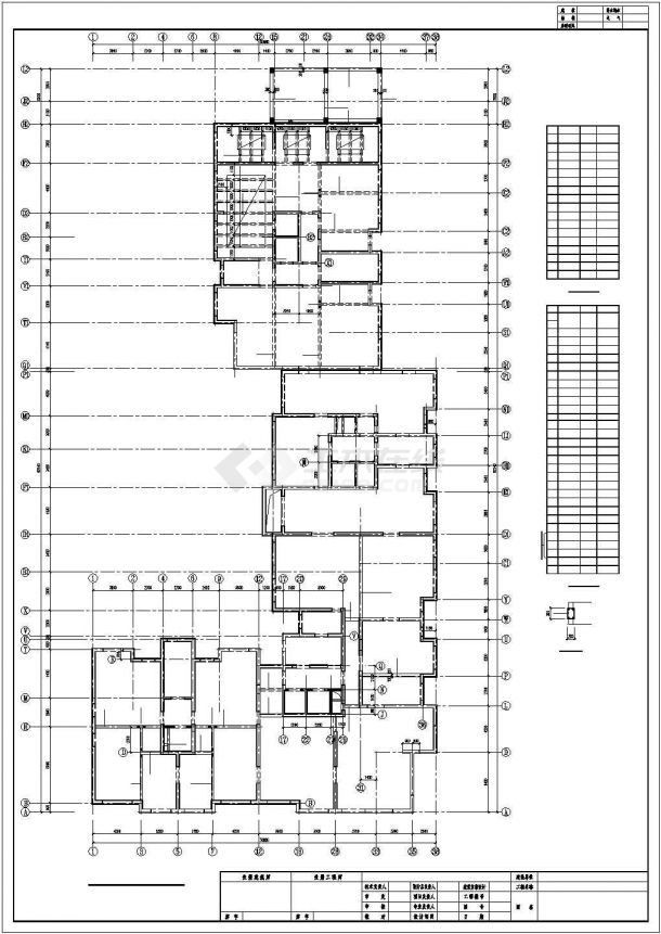 哈市某26层住宅楼结构施工图-图二