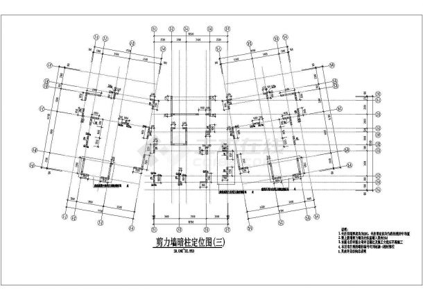 【南昌】某楼房12层异形柱框架剪力墙结构住宅图-图二