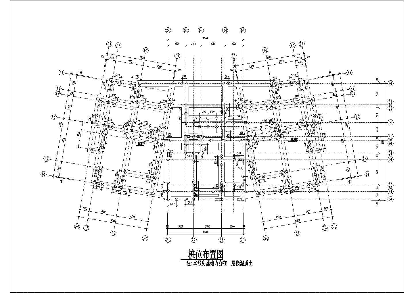 【南昌】某楼房12层异形柱框架剪力墙结构住宅图