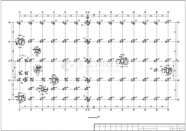 杭州某金属电器制品厂厂房结构图纸-图二