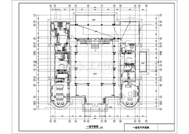 私家别墅电气系统规划CAD参考图-图二