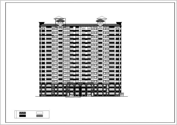 绝对详细的17层简欧风格住宅楼建筑施工图-图一