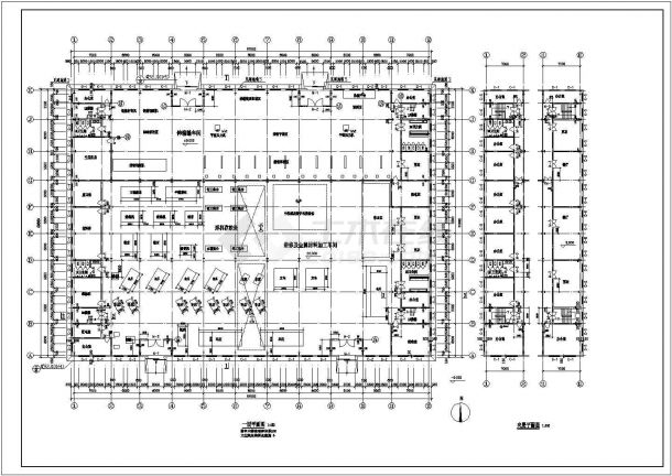 一套生产车间简单的建筑图（含建筑说明）-图二