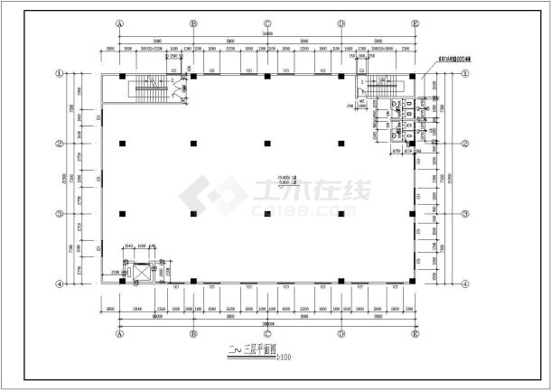 某带天车多层厂房建筑图（共14张）-图一