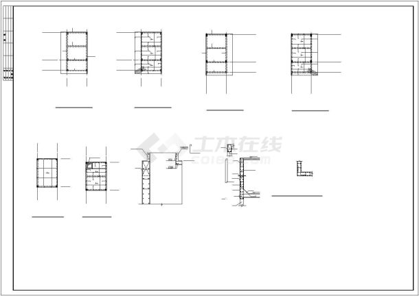 安徽某四层框架结构中学教学楼建筑图纸-图一