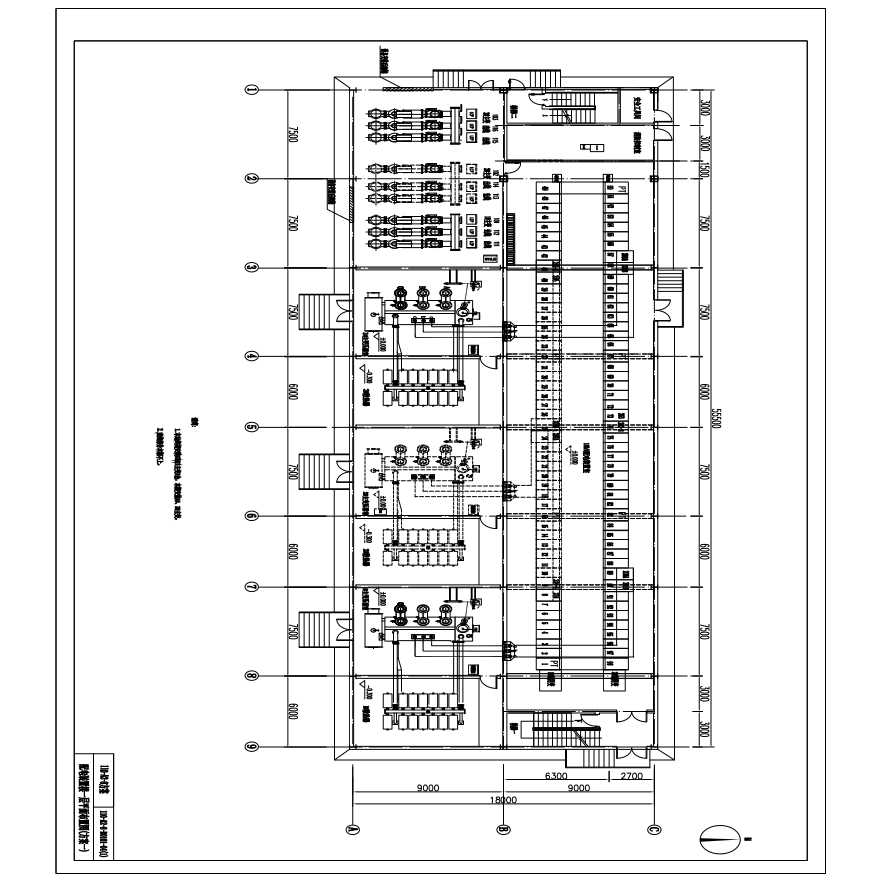 110-A2-8-D0101-04(1)配电装置楼一层平面布置图(方案一)-图一