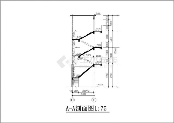 【青岛】某住宅底框结构设计施工图-图二