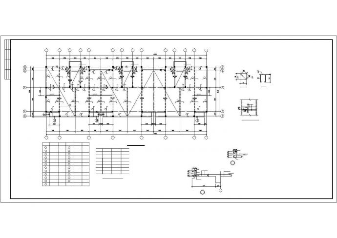 某五层框架结构CAD参考图纸_图1