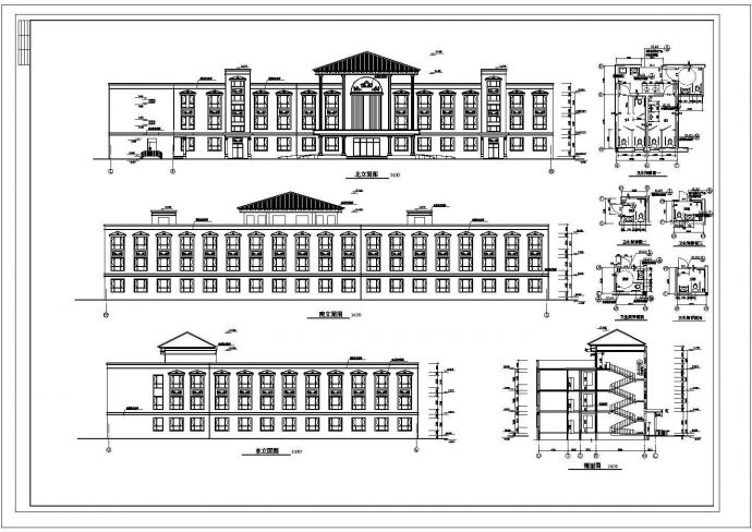 【常州】某大型养老院建筑设计图_图1