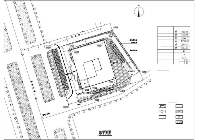 北京某四星级酒店建筑设计方案CAD图_图1