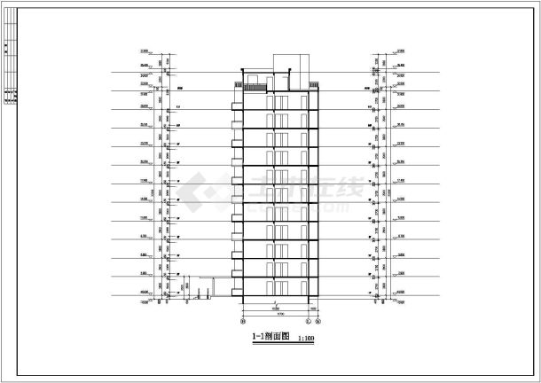 某地区秀枫山庄高楼层建筑参考CAD详图-图二
