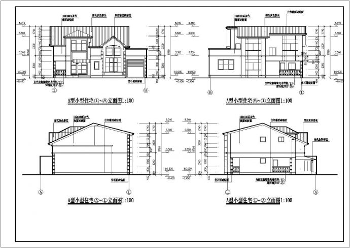 别墅建筑图纸（七）（CAD图纸）_图1