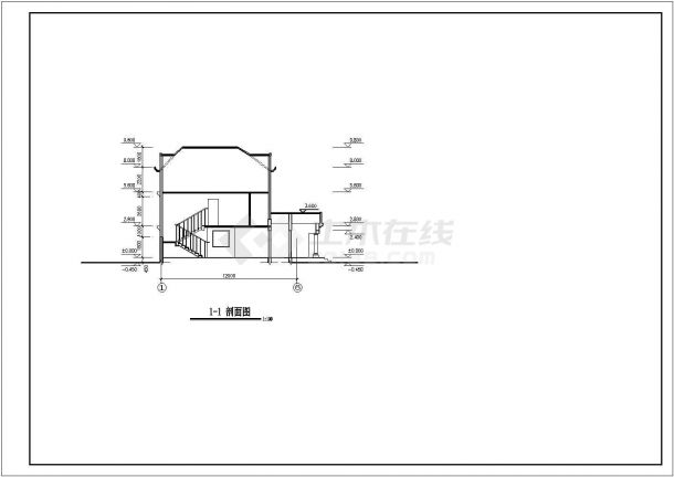 别墅建筑图纸（五）（CAD图纸）-图二
