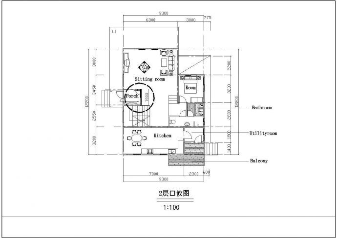 某地别墅建筑装修图（CAD图纸）_图1