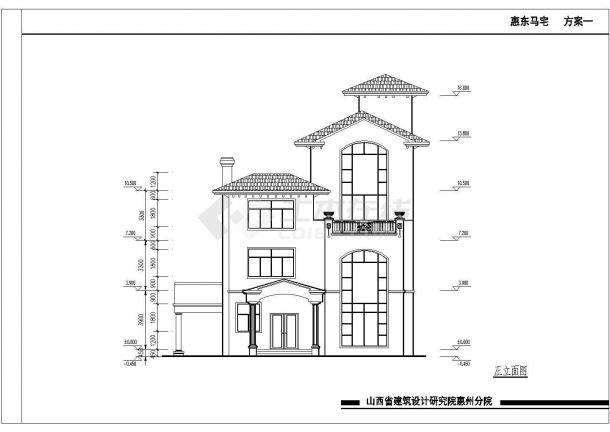 某地别墅平面设计图（CAD图纸）-图二