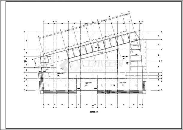 某市区菜市场办公综合楼全套CAD施工设计图-图一