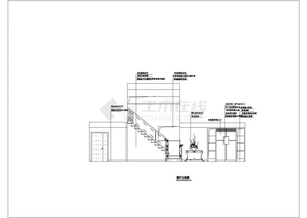 某地别墅设计（四）（CAD图纸）-图一