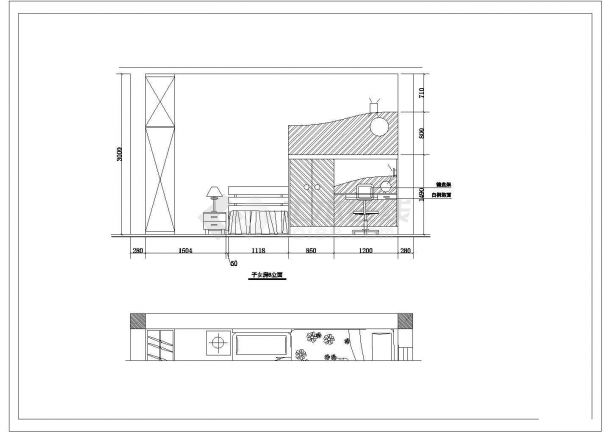 别墅室内装修施工图（CAD图纸）-图二